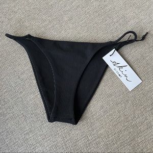 NWT ✨ Black ribbed bikini bottom by Same LA